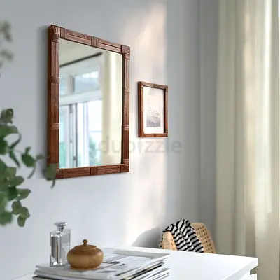 IKEA Klibbal Wall Mirror with Woven Detail