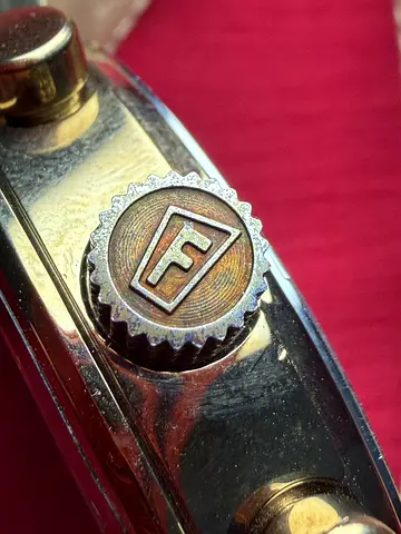 Vintage wristwatch crown with Fossil  - close-up detail (watch for parts)