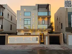 Luxury villa for sale in Al-Haliyo 2 with a modern design, price includes registration fees and air