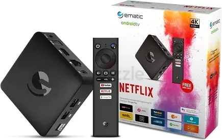 Android TV Box with FREE 12 MONTHS NETFLIX 4K Streaming Box with Remote (Netflix Certified)
