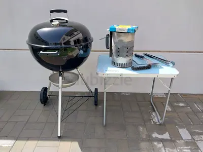 Kettle Charcoal BBQ Grill with Chimney Starter and Accessories