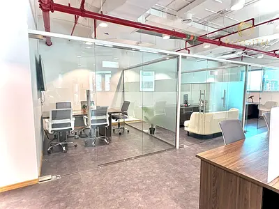 1000 SQFT Serviced Office for Rent in Dubai | Private Office Space with VIP Reception & Meeting Room