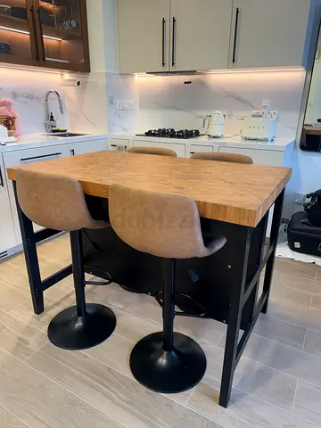 Wooden Dining table (1)   Chairs (4)