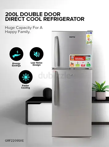 200L Double Door Direct Cool Refrigerator - Good Condition