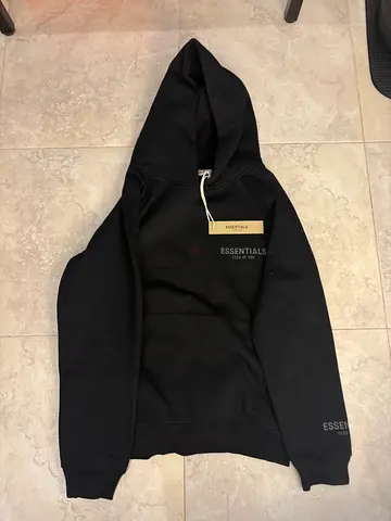 Black Essentials hoodie