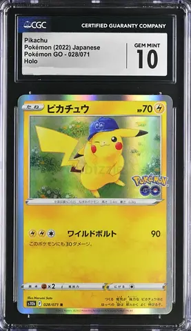 CGC Gem Mint 10 Pikachu Pokémon GO 2022 Japanese Holo #028/071