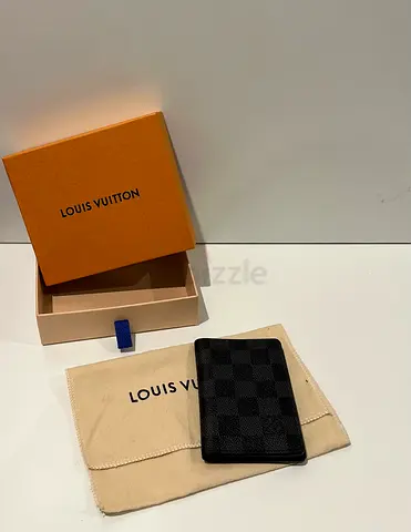 Louis Vuitton Damier Graphite Card Holder / Small Wallet with Box