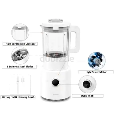 Xiaomi Smart Blender - 8-Blade, Multi-Angle, Hot  Cold, 9-Speed, Smart Online Recepies