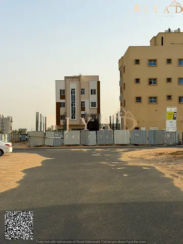 For sale: residential commercial land in Al Alia Ajman, G+3, second row from main road, 2700 sq ft,