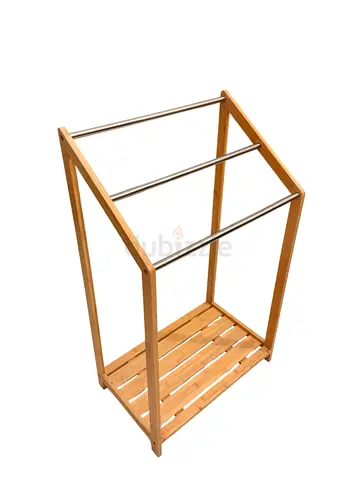 Bamboo freestanding towel rack (URGENT SALE)