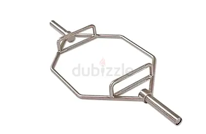 Olympic Hex Bar, Heavy-Duty Solid Pure Steel Weight Lifting Trap Bar RB-0395 - Brand New