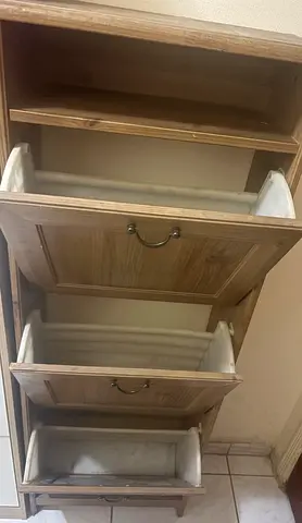 Wooden Shoe Storage Cabinet with 3 drawers for sale in Sharjah .