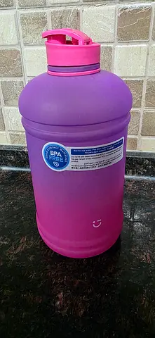 Large 2.2L Gradient Pink Water Bottle - Lightweight BPA Free