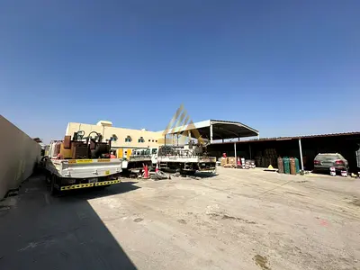 20000 sqft Open Yard / 107 KVA Power / Labour Camp / 2 Office / 19 Rooms/ For Sale / Al Sajaa Industrial Area