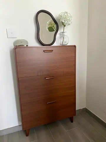 Wooden shoe cabinet