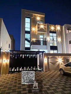 Luxury villa for sale in Al-Haliyo 2 | 3014 sq ft | Two floors + roof | 6 master bedrooms | Majlis a
