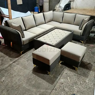 Modern L-Shaped Sofa Set
