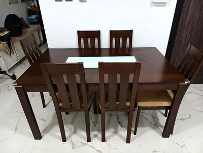 6 seater dinning table  chair