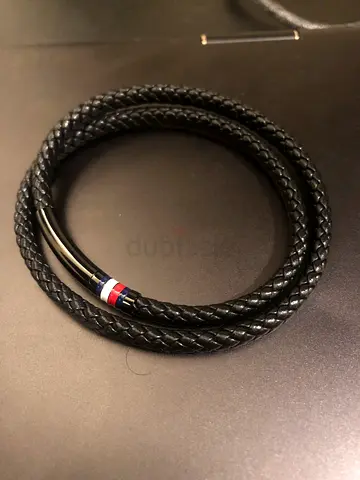 Original Black Braided Double-Wrap Tommy Hilfiger Bracelet