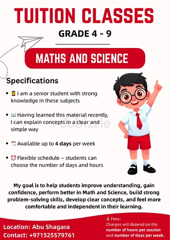 Maths and Science Tutions