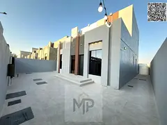 Luxury villa for sale, two floors + roof, with a modern design and spacious areas, with a large yard