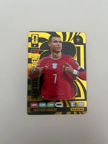 Panini Adrenalyn XL Cristiano Ronaldo Gold Collector Card