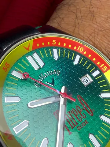 Philippe Vude green dial mens wristwatch (new) - casual style