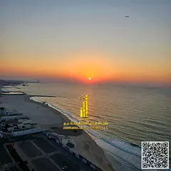 Luxurious two-bedroom apartment with new furniture, gym and swimming pool for monthly rent in Ajman