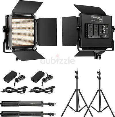 NEEWER 660 LED Panel Light Photography Lighting Kit: Two-Tone Video Lights Dimmable 3200-5600K