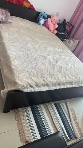Queen size Bed with mattress and nightstands