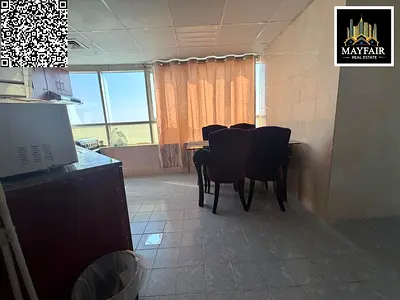 شقة مفروشة للبيع بأبراج الأورينت عجمان، 1600 قدم، غرفتين وصالة، غرفة خادمة، مسبح وجيم، طابق 17، جاهزة للسكن، كاش 760 ألف.
