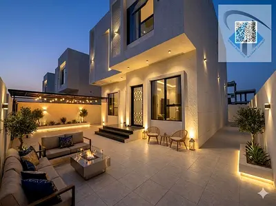 Villa for sale, registration fees included, with monthly installments starting from AED 5,000 for 300 months.