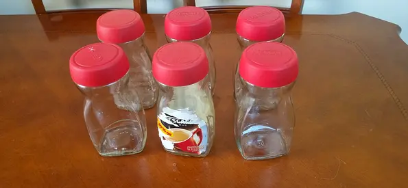 6 Nescafe containers