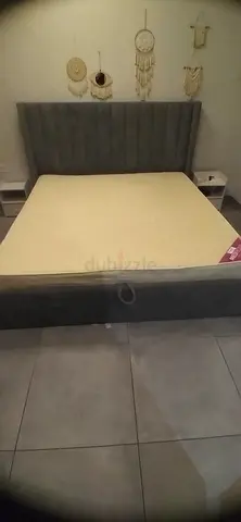 King size bed and bed Frame with storage
