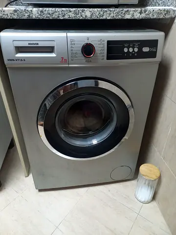 Hoover Front Load Washing Machine - Silver, Good Working Condition