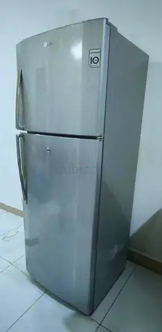 LG Silver Top Freezer Refrigerator - 2 Doors, Good Working Condition