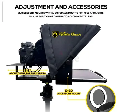 Glide Gear tmp 100 Teleprompter  (for DSLR/Mirrorless)