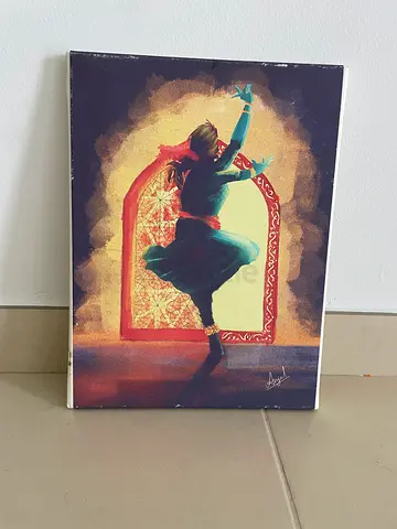 Middle Eastern Dance Figurative Painting on Canvas