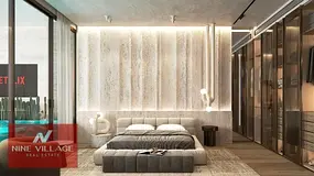 Furnished Studio | Peace Lagoons II | Pool &amp; Skyline Views