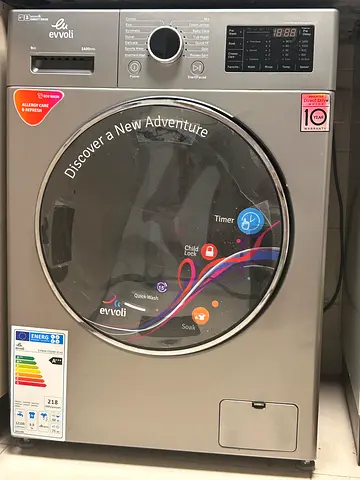 Front-load 9kg Evvoli Washing Machine - works perfectly  in great condition
