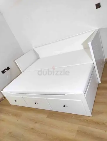 IKEA Hamness king bed frame with IKEA mattress is available in excellent condition,