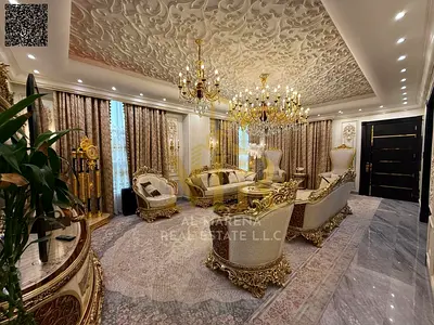 A villa with all electricity, water and air conditioning fees included, on the main street, ready to move in, in the most prestigious areas of Ajman.
