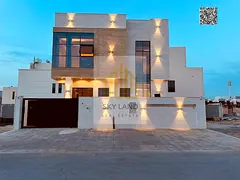 First-row villa with an Egyptian stone facade, strategically located near China Mall and E311, ready