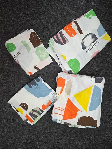 Ikea king size bedsheet comforter cover 2 pillow case