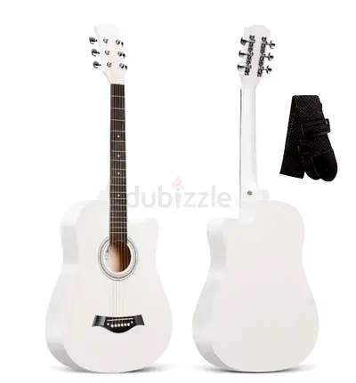 [Professional Essential] 38-Inch Acoustic Guitar, Matte End, with Strap, Beginner Men And Women Star