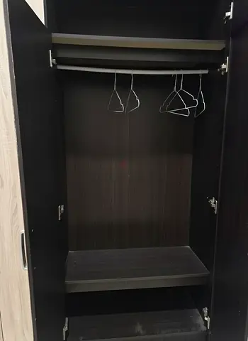 3 Door wardrobe with top shelf and mirror