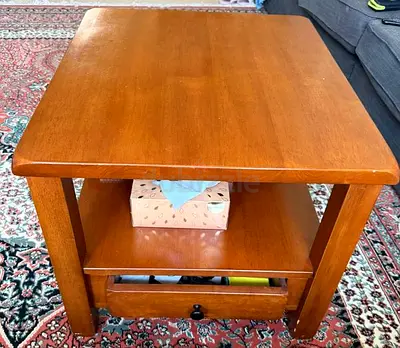 Hardwood coffee table