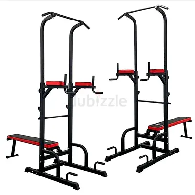 Adjustable Chip Pull Up Bar Rack Dip Bars Gym Lifting Benches