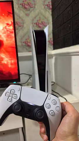 PS5 Disk version UAE  comes with gaming monitor and 1 controller  stand + charging dock