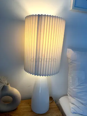 Premium Designer Pleated Table Lamp | Japandi Style